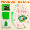 Crack Open The Fun - Family Personalized Custom Easter Egg Decorating Kit, Egg Spinner Machine With Markers - Easter Gift For Family Members