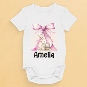 Sweet As A Bunny, Cute As Can Be - Family Personalized Custom Baby Onesie - Easter Gift For Baby Kids, Newborn Baby