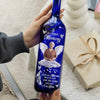 Custom Photo Though You Are Gone, Your Love Will Stay - Memorial Personalized Custom Blue Bottle Lamp - Sympathy Gift For Family Members