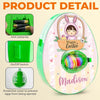 A Bunny’s Love For Easter - Family Personalized Custom Easter Egg Decorating Kit, Egg Spinner Machine With Markers - Easter Gift For Family Members
