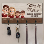 Custom Family Name Home Decor - Personalized Key Holder