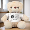 Custom Photo Cuddle This Bear Until You Can Hold Me - Family Personalized Custom Teddy Bear Plush - Mother's Day, Baby Shower Gift, Gift For First Mom, Pregnancy, Newborn Baby