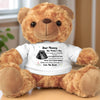 Custom Photo Cuddle This Bear Until You Can Hold Me - Family Personalized Custom Teddy Bear Plush - Mother's Day, Baby Shower Gift, Gift For First Mom, Pregnancy, Newborn Baby