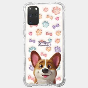 Life’s Ruff, But I’ve Got My Pup - Dog Personalized Custom 3D Inflated Effect Printed Clear Phone Case - Gift For Pet Owners, Pet Lovers