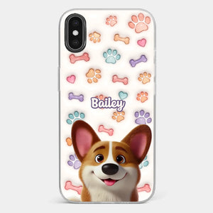 Life’s Ruff, But I’ve Got My Pup - Dog Personalized Custom 3D Inflated Effect Printed Clear Phone Case - Gift For Pet Owners, Pet Lovers