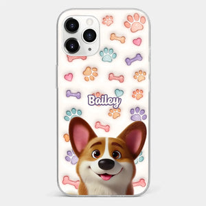 Life’s Ruff, But I’ve Got My Pup - Dog Personalized Custom 3D Inflated Effect Printed Clear Phone Case - Gift For Pet Owners, Pet Lovers