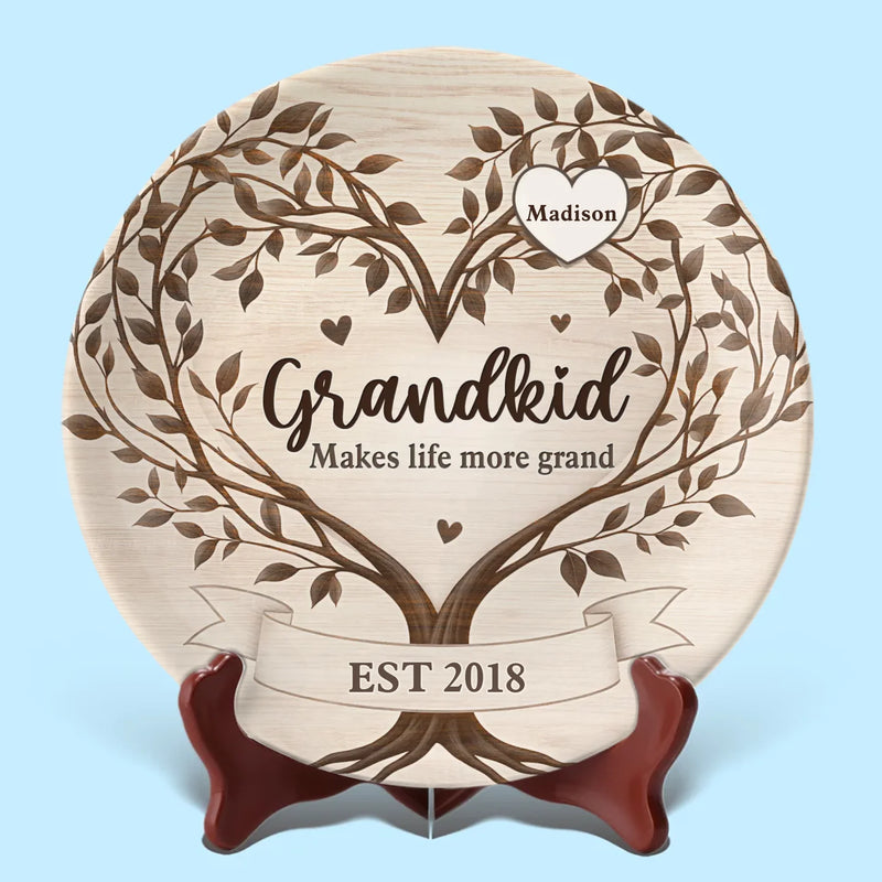 Family Is A Gift That Lasts Forever - Family Personalized Custom Ceramic Plate - Mother's Day, Gift For Mom, Grandma