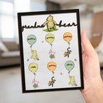 Mama Bear - Family Personalized Custom 2-Layered Wooden Plaque With Stand - Mother's Day Gift For Mom, Grandma
