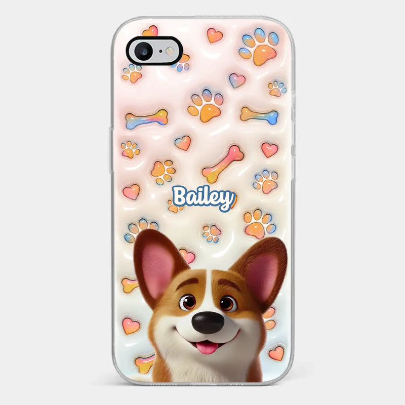 Every Tail Tells A Story - Dog Personalized Custom 3D Inflated Effect Printed Clear Phone Case - Gift For Pet Owners, Pet Lovers