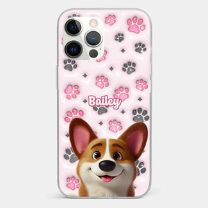 Loyal Paws, Endless Love - Dog Personalized Custom 3D Inflated Effect Printed Clear Phone Case - Gift For Pet Owners, Pet Lovers
