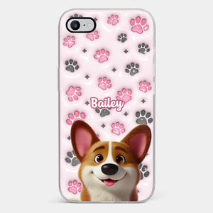 Loyal Paws, Endless Love - Dog Personalized Custom 3D Inflated Effect Printed Clear Phone Case - Gift For Pet Owners, Pet Lovers