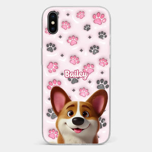 Loyal Paws, Endless Love - Dog Personalized Custom 3D Inflated Effect Printed Clear Phone Case - Gift For Pet Owners, Pet Lovers