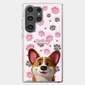 Loyal Paws, Endless Love - Dog Personalized Custom 3D Inflated Effect Printed Clear Phone Case - Gift For Pet Owners, Pet Lovers