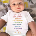 Born To Shine, Born To Love - Family Personalized Custom Baby Onesie - Gift For Baby, Kids, New Moms