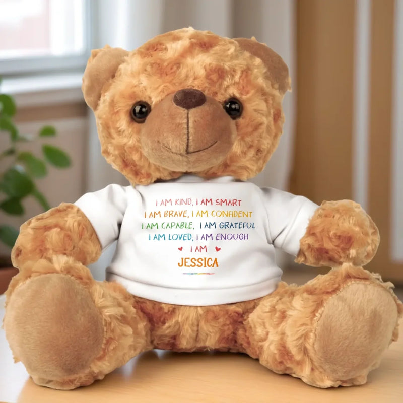 A Hug Full Of Affirmations - Family Personalized Custom Teddy Bear Plush - Gift For Family Members