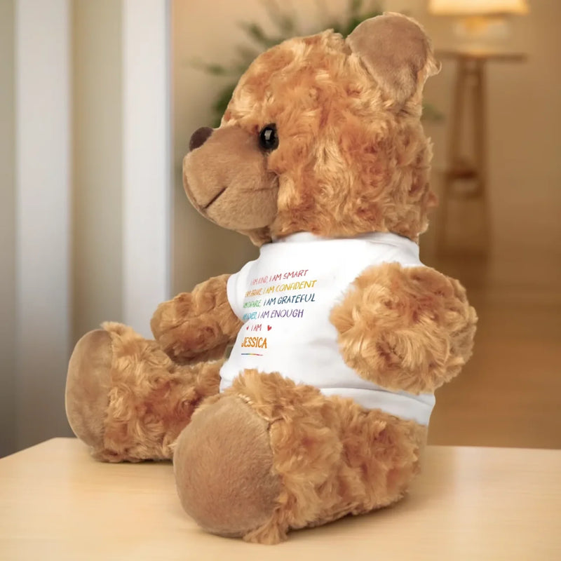 A Hug Full Of Affirmations - Family Personalized Custom Teddy Bear Plush - Gift For Family Members