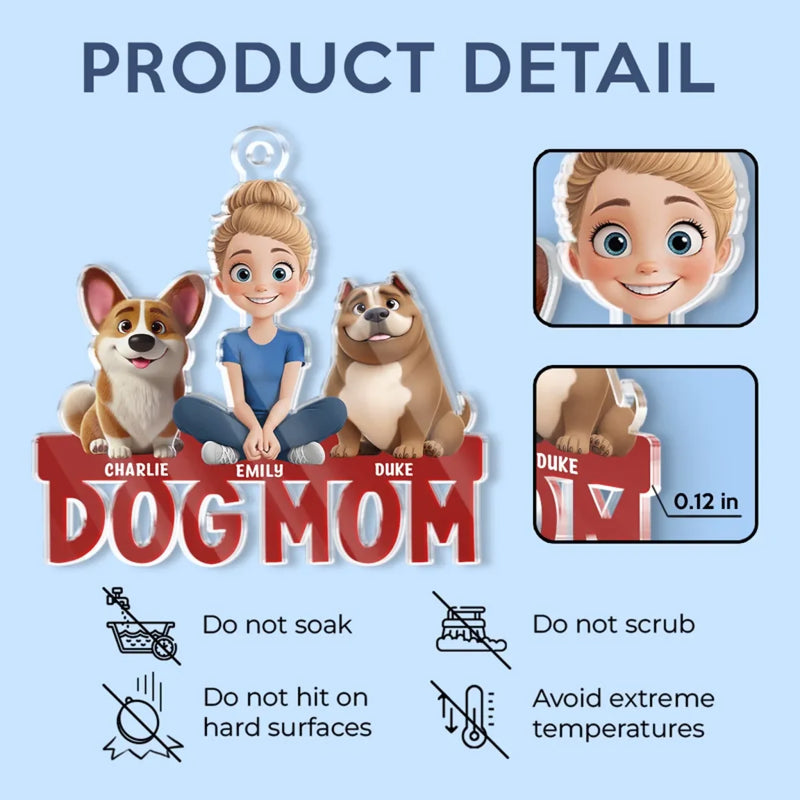 Endless Love, One Paw At A Time - Dog Personalized Custom Car Ornament - Acrylic Custom Shaped - Mother's Day, Gift For Pet Owners, Pet Lovers