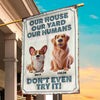 No Entry Without Treats - Dog & Cat Personalized Custom 3D Inflated Effect Printed Flag - Gift For Pet Owners, Pet Lovers
