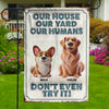 No Entry Without Treats - Dog & Cat Personalized Custom 3D Inflated Effect Printed Flag - Gift For Pet Owners, Pet Lovers