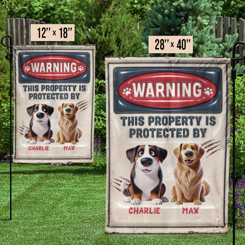 Alert, Furry Agents Watching You - Dog & Cat Personalized Custom 3D Inflated Effect Printed Flag - Gift For Pet Owners, Pet Lovers