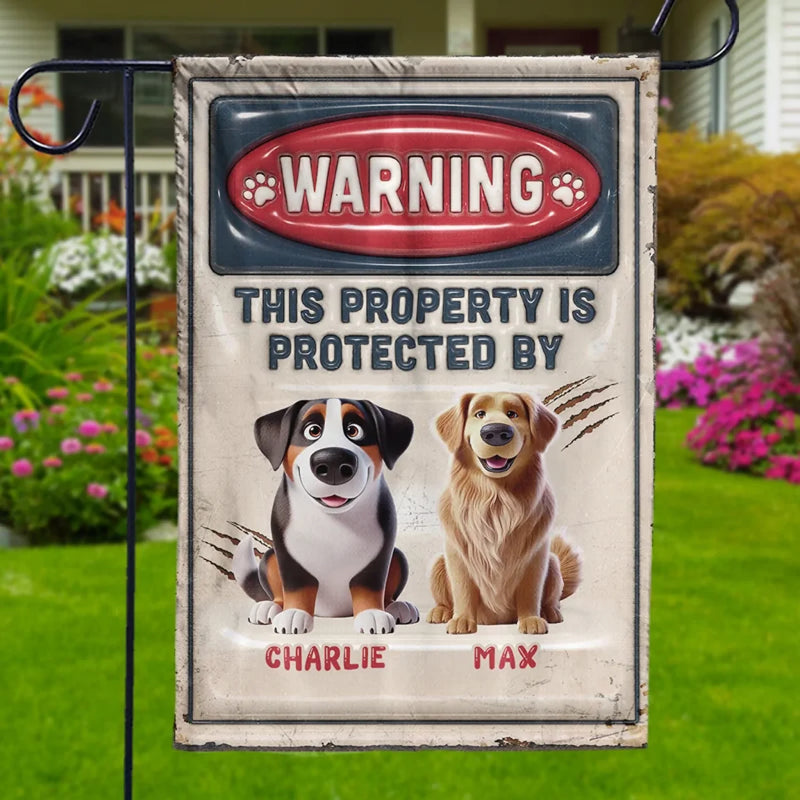Alert, Furry Agents Watching You - Dog & Cat Personalized Custom 3D Inflated Effect Printed Flag - Gift For Pet Owners, Pet Lovers