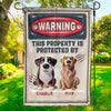 Alerte, agents à fourrure vous surveillent ! Drapeau personnalisé 3D gonflable pour chien et chat ! Cadeau pour propriétaires et amoureux des animaux.