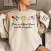 Sisters Are Different Flowers From The Same Garden - Bestie Personalized Custom Unisex Sweatshirt, Hoodie With Design On Sleeve - Gift For Best Friends, BFF, Sisters