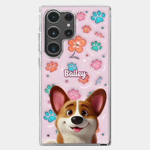 Loyal Hearts Have Four Paws- Dog Personalized Custom 3D Inflated Effect Printed Clear Phone Case - Gift For Pet Owners, Pet Lover
