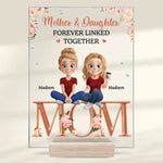 Custom Name Mother and Daughters Gifts - Personalized Acrylic Plaque
