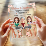 Custom Name Mother and Daughters Gifts - Personalized Acrylic Plaque