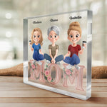 Love That Stands The Test Of Time - Family Personalized Custom Square Shaped Acrylic Plaque - Mother's Day, Gift For Mom, Daughters, Sisters