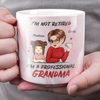 I'm Not Retired, I'm A Professional Grandma - Family Personalized Custom Marble Mug - Mother's Day, Gift For Mom, Grandma