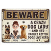 A House Is Not A Home Without A Dog - Dog Personalized Custom Home Decor Metal Sign - House Warming Gift For Pet Owners, Pet Lovers