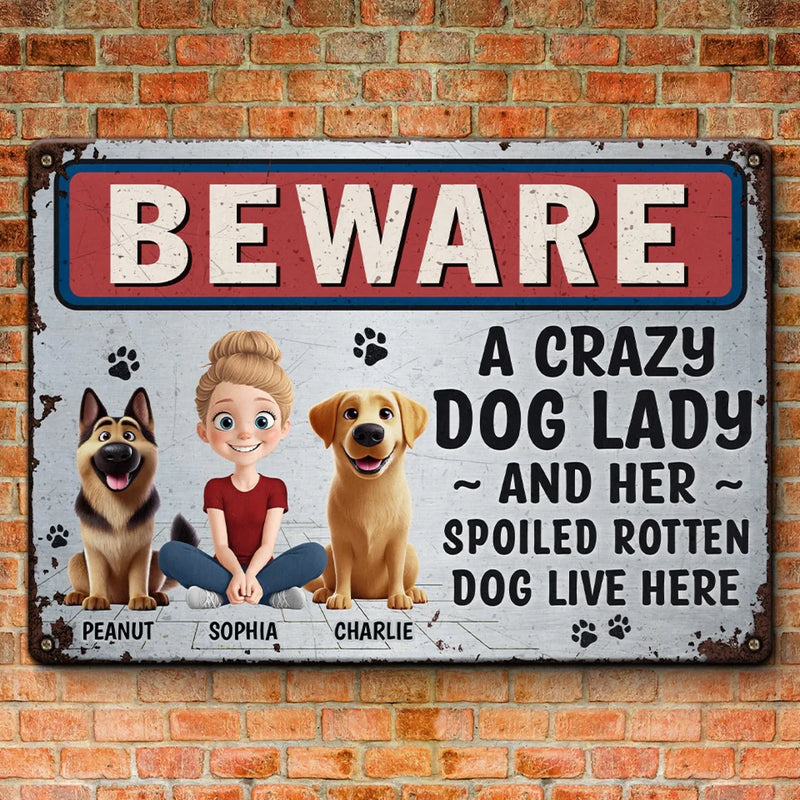 Best Friends Have Fur - Dog Personalized Custom Home Decor Metal Sign - House Warming Gift For Pet Owners, Pet Lovers