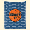 Game On, Fire Up - Personalized Custom Blanket - Gift For Sport Lovers, Sport Players