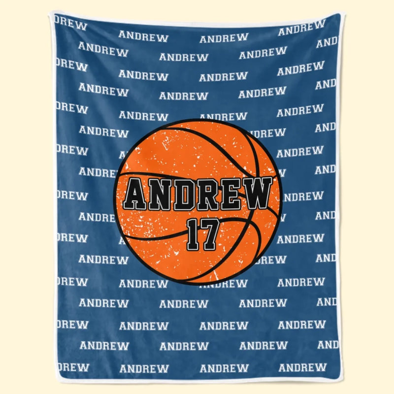Game On, Fire Up - Personalized Custom Blanket - Gift For Sport Lovers, Sport Players