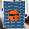 Game On, Fire Up - Personalized Custom Blanket - Gift For Sport Lovers, Sport Players