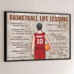Chasing Hoops, Chasing Dreams - Personalized Custom Horizontal Poster - Gift For Basketball Players, Coaches, Sports Fans