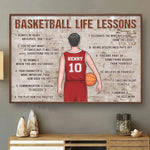 Chasing Hoops, Chasing Dreams - Personalized Custom Horizontal Poster - Gift For Basketball Players, Coaches, Sports Fans