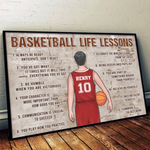 Chasing Hoops, Chasing Dreams - Personalized Custom Horizontal Poster - Gift For Basketball Players, Coaches, Sports Fans