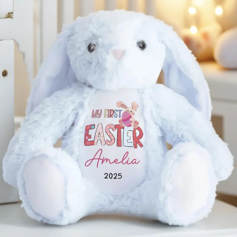 Soft As A Bunny, Sweet As Easter Candy - Family Personalized Custom Easter Bunny Plush - Easter Gift For Baby Kids, Newborn Baby
