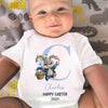 Bunny Kisses And Easter Wishes - Family Personalized Custom Baby Onesie - Easter Gift For Baby Kids, Newborn Baby