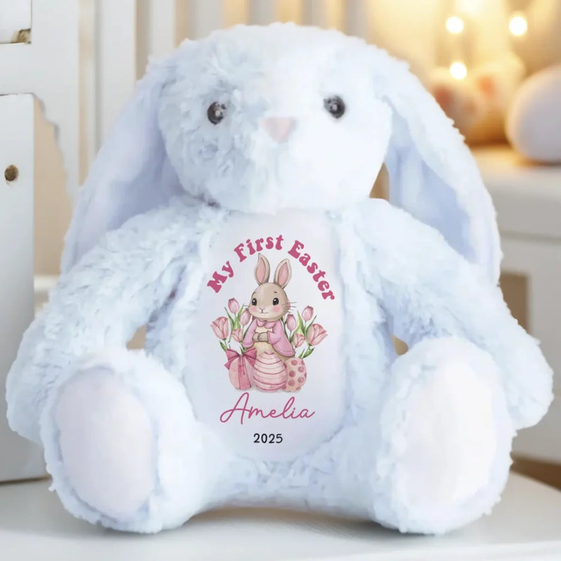 A Bunny Hug From Grandma’s Heart - Family Personalized Custom Easter Bunny Plush - Easter Gift For Baby Kids, Newborn Baby