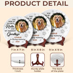 Custom Photo Rest In Peace, Sweet Soul - Memorial Personalized Custom Ceramic Plate - Sympathy Gift For Pet Owners, Pet Lovers