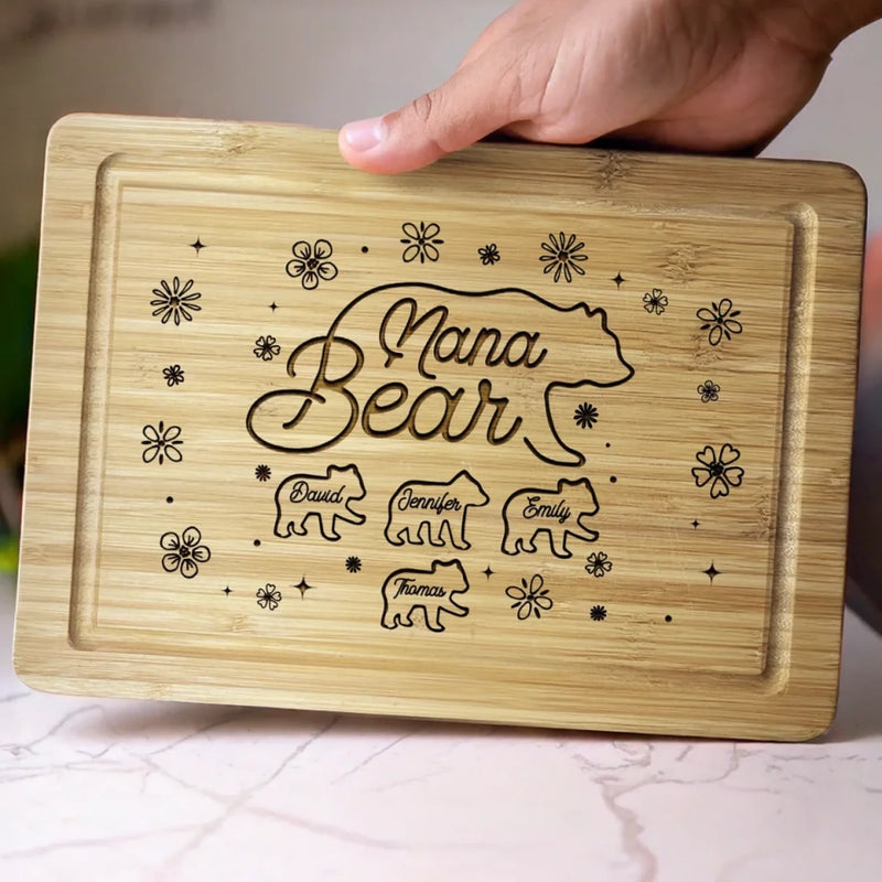Where Love Is The Secret Ingredient - Family Personalized Custom Engraved Wooden Cutting Board - Mother's Day, Gift For Mom, Grandma