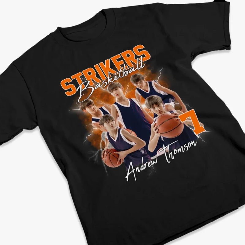 Custom Photo Dream Big, Play Hard - Personalized Custom Unisex T-shirt, Premium T-shirt, Hoodie - Gift For Sport Lovers, Sport Players