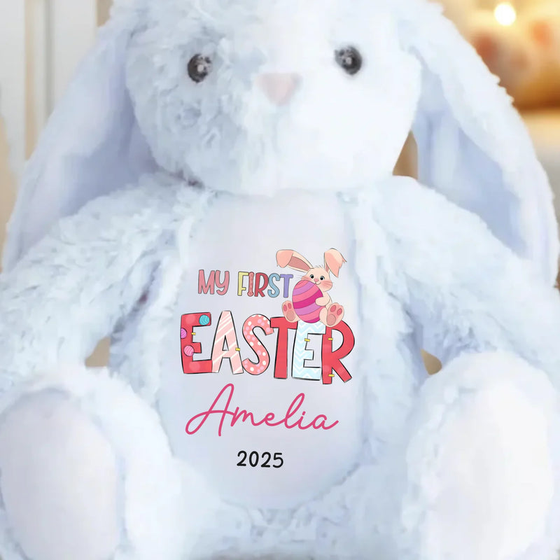 Soft As A Bunny, Sweet As Easter Candy - Family Personalized Custom Easter Bunny Plush - Easter Gift For Baby Kids, Newborn Baby
