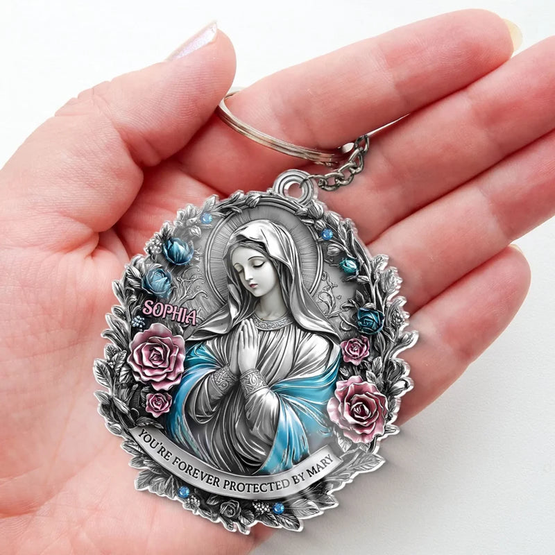 No Storm Can Shake Your Faith - Memorial Personalized Custom Shaped Acrylic Keychain - Sympathy Gift For Family Members