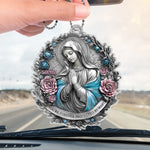 Keep Me In Your Gentle Embrace - Memorial Personalized Custom Car Ornament - Acrylic Custom Shaped - Sympathy Gift For Family