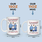 A Bond That Time Can't Break - Family Personalized Custom Mug - Father's Day, Gift For Son